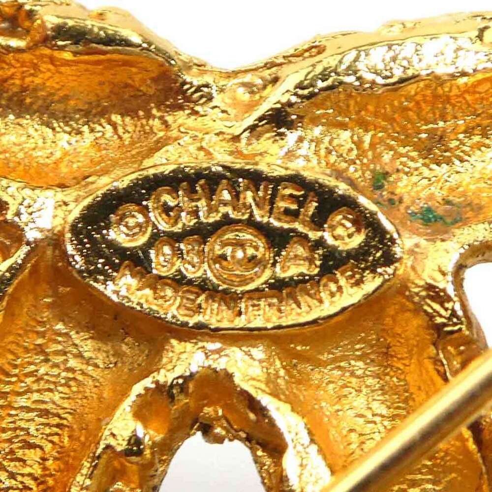 CHANEL Gold Logo Brooch - Picture 10 of 10